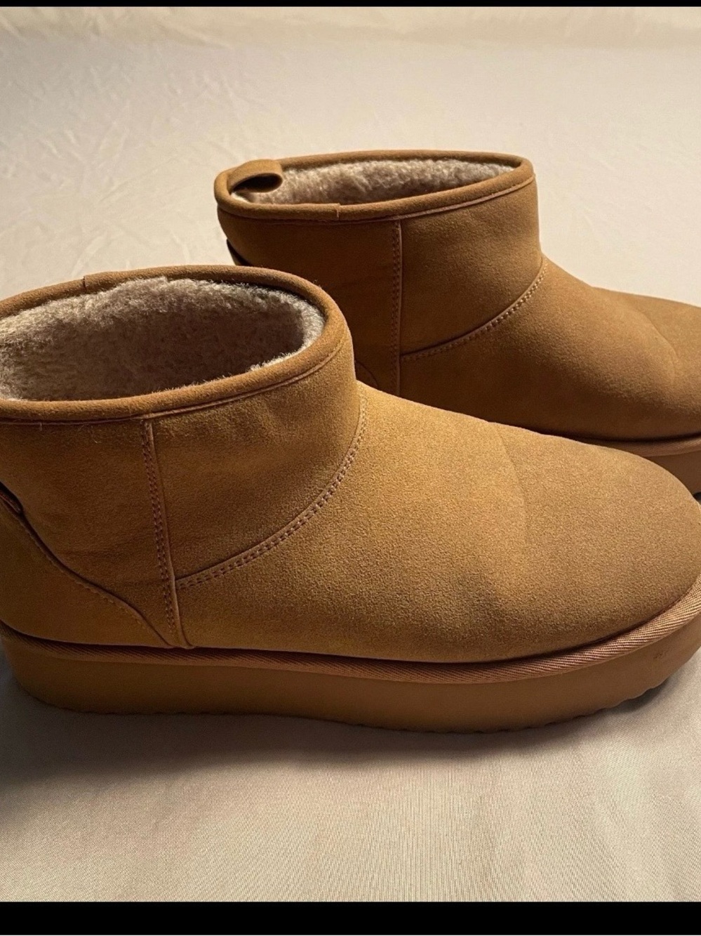 American Eagle Boots Womens 9 AE The Hangout Booties Tan/Brown Platform